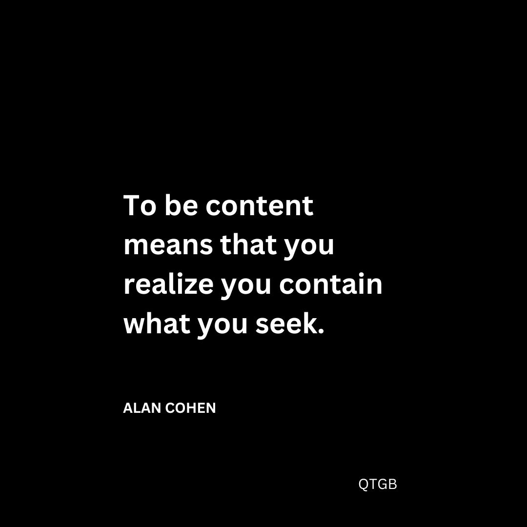 Self-Contentment