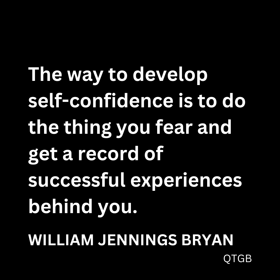 develop self-confidence